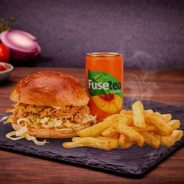 çcıtır tavuk burger + patates