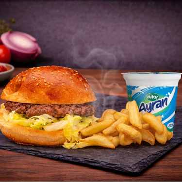 tıny burger patatesle